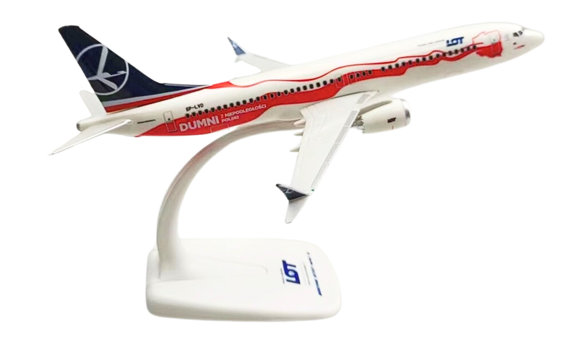 Maqueta Boeing B737 MAX 8 LOT Polish Airlines SP-LVD